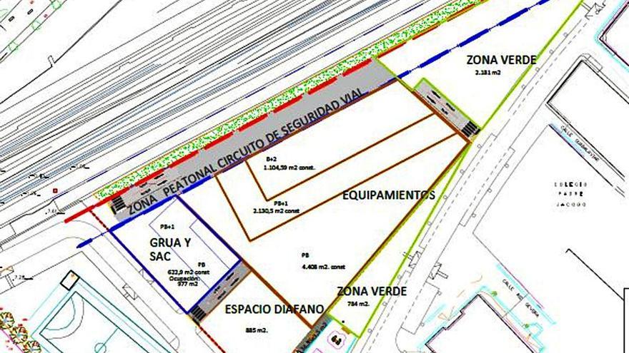 Plano del estudio de detalle que maneja Smassa para el parking subterráneo para residentes.