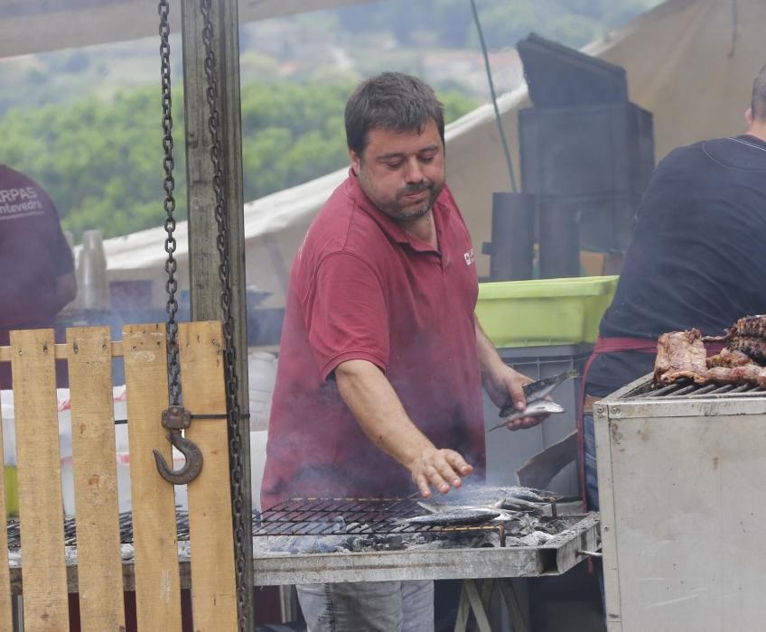 La imagen del santo recorrió por última por última vez la calles del barrio tras la misa del mediodía - El pulpo, protagonista gastronómico del día.