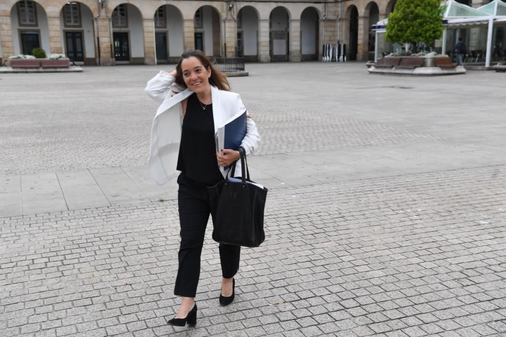 Inés Rey en su 1º día como alcaldesa de A Coruña