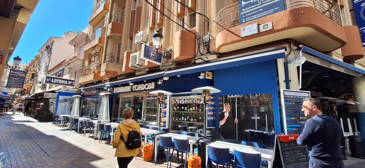 La calle Santo Domingo de Benidorn, conocida como &quot;la de los vascos&quot;.