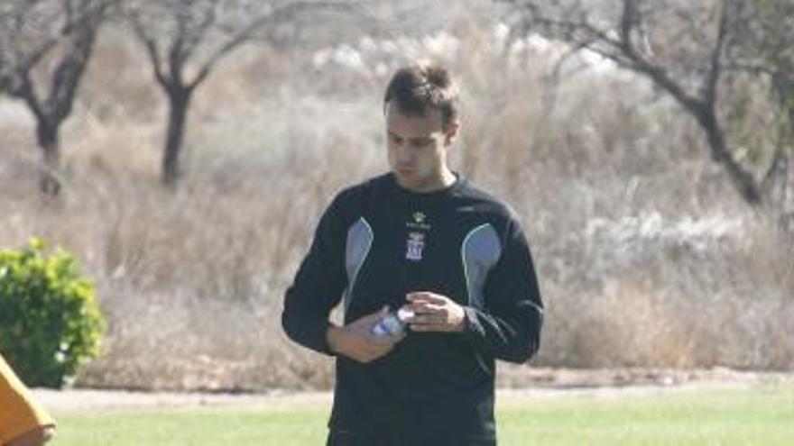 Juan Cala durante una sesión de entrenamiento en Hacienda del Álamo.