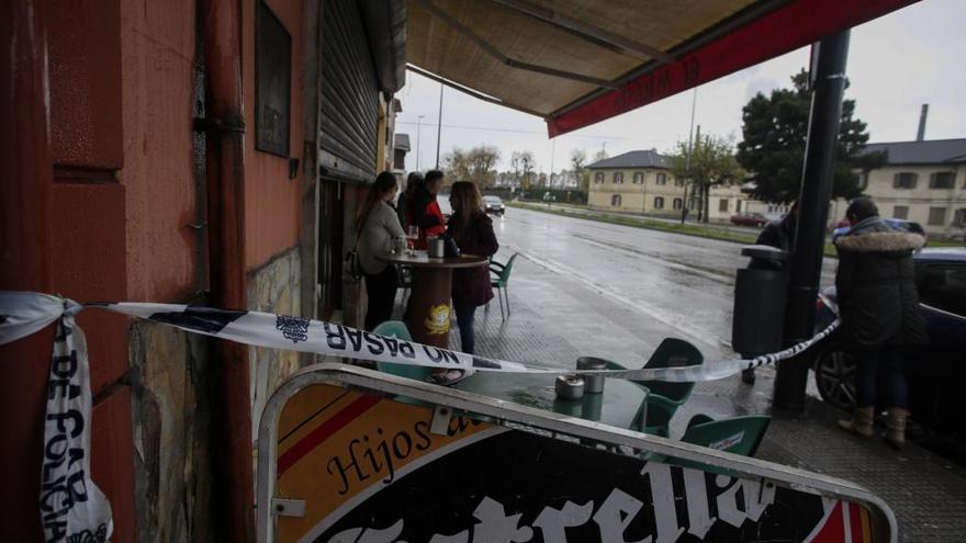 El lugar del crimen, en el Cruce de Llaranes.