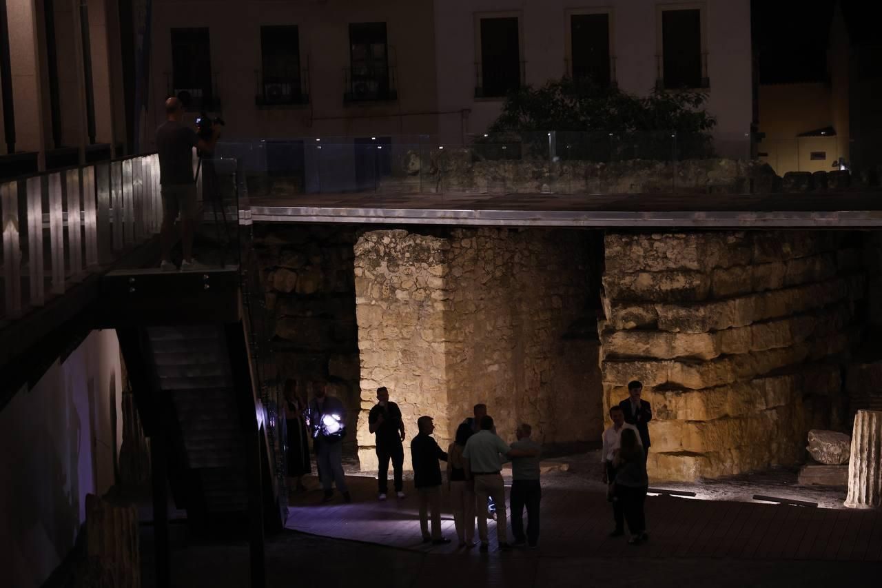 El Templo Romano estrena su nueva iluminación