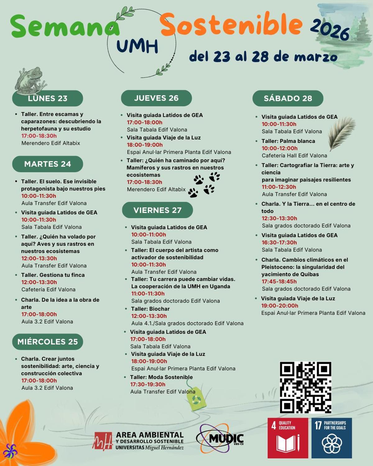 Actividades de la Semana Sostenible de la UMH de Elche