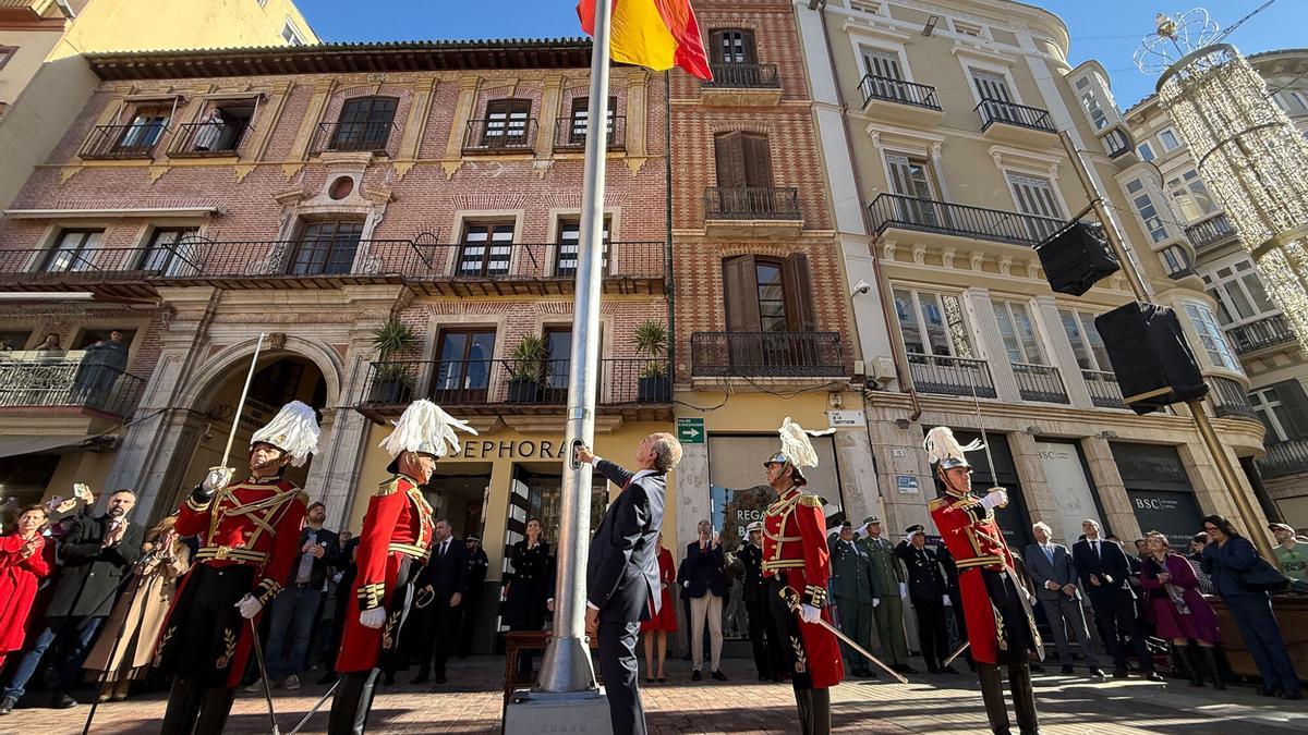 Málaga celebra el Día de la Constitución, en su 47º aniversario