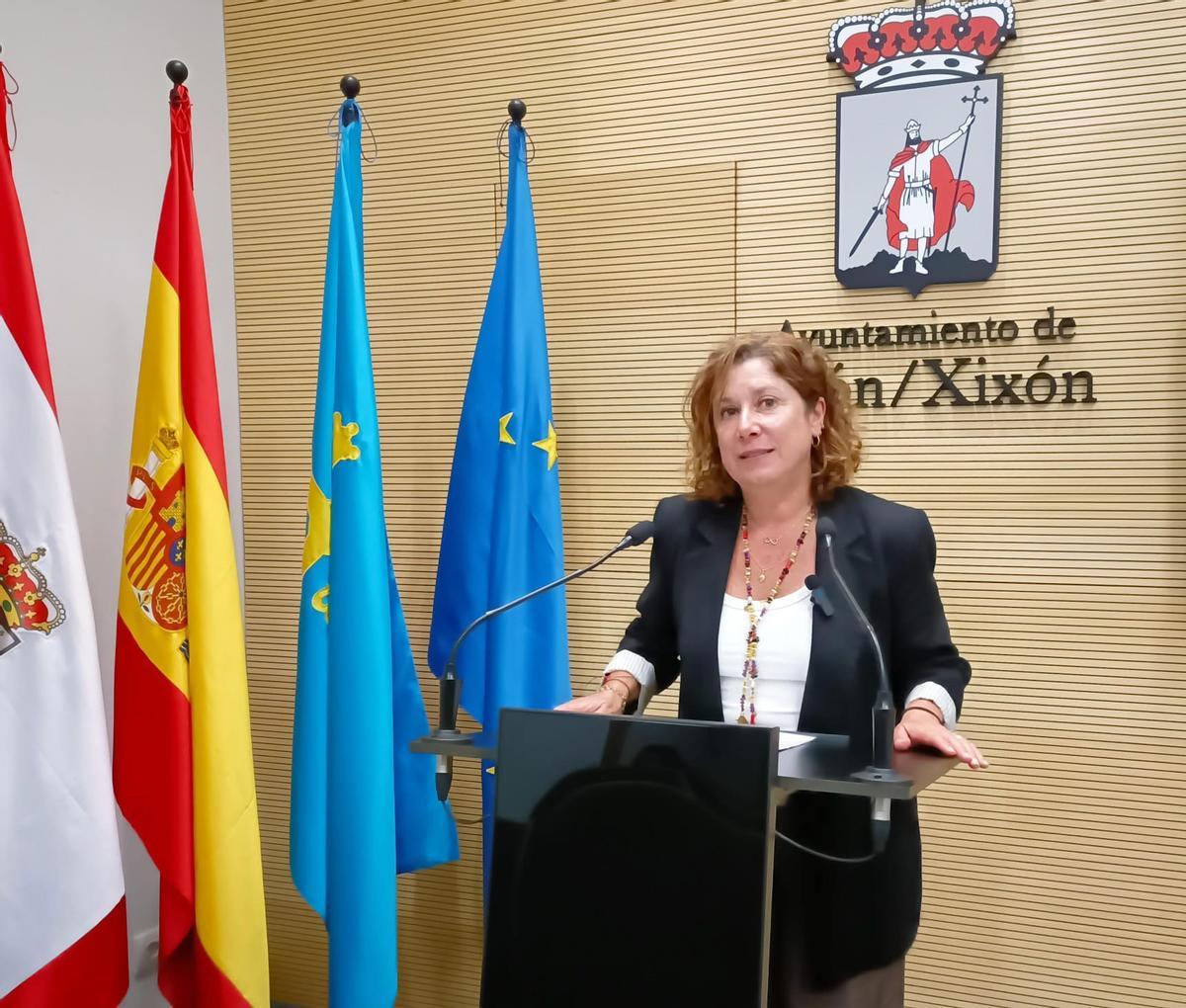 Carmen Eva Pérez, portavoz del Grupo Municipal Socialista.