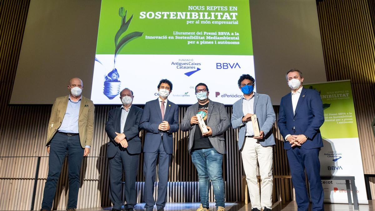 Premi BBVA a la Innovació en Sostenibilitat Mediambiental per a pimes i autònoms.