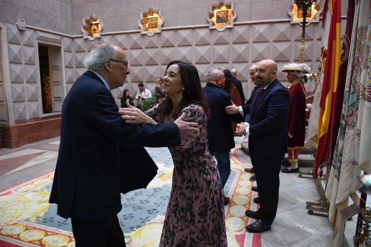 Recepción de Navidad en María Pita