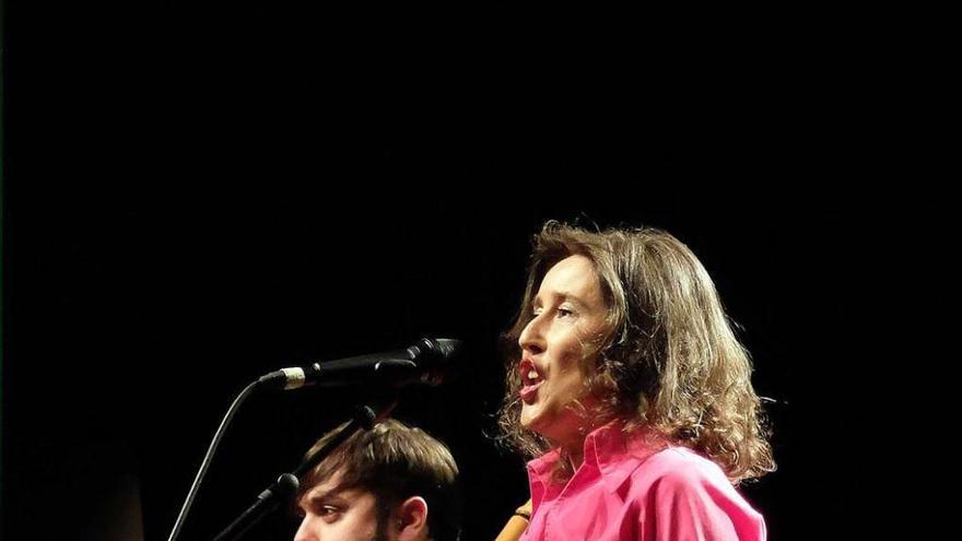 Eva María Galán, durante su actuación.