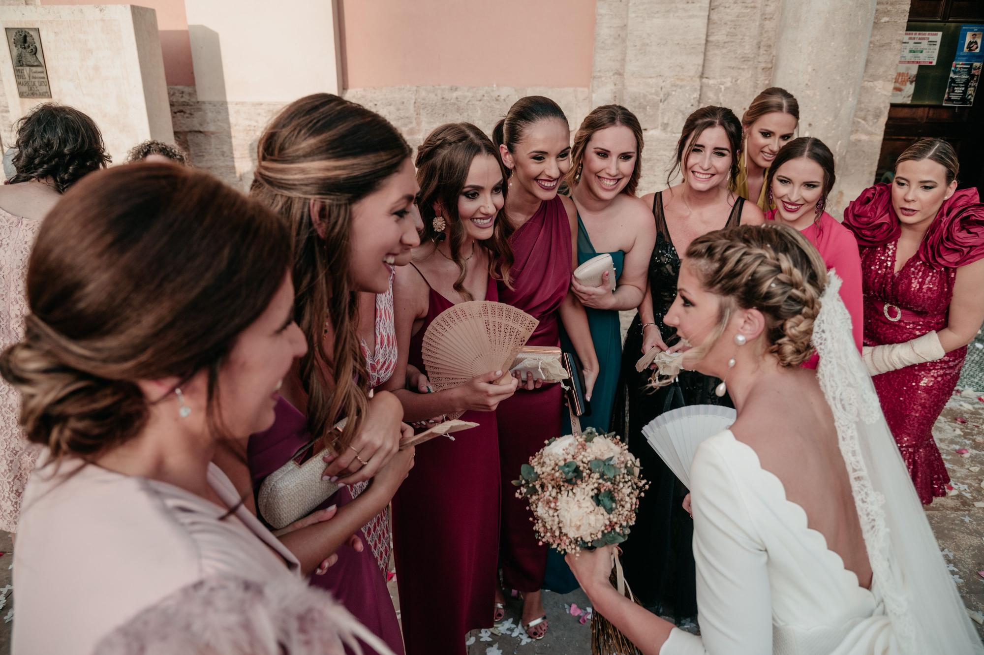 Boda de Andrea Cea, corte de honor de los años 2020 y 2021