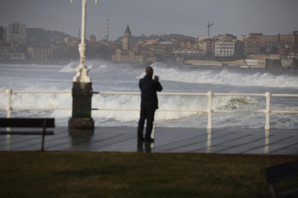 La borrasca "Bruno" se deja sentir en Asturias