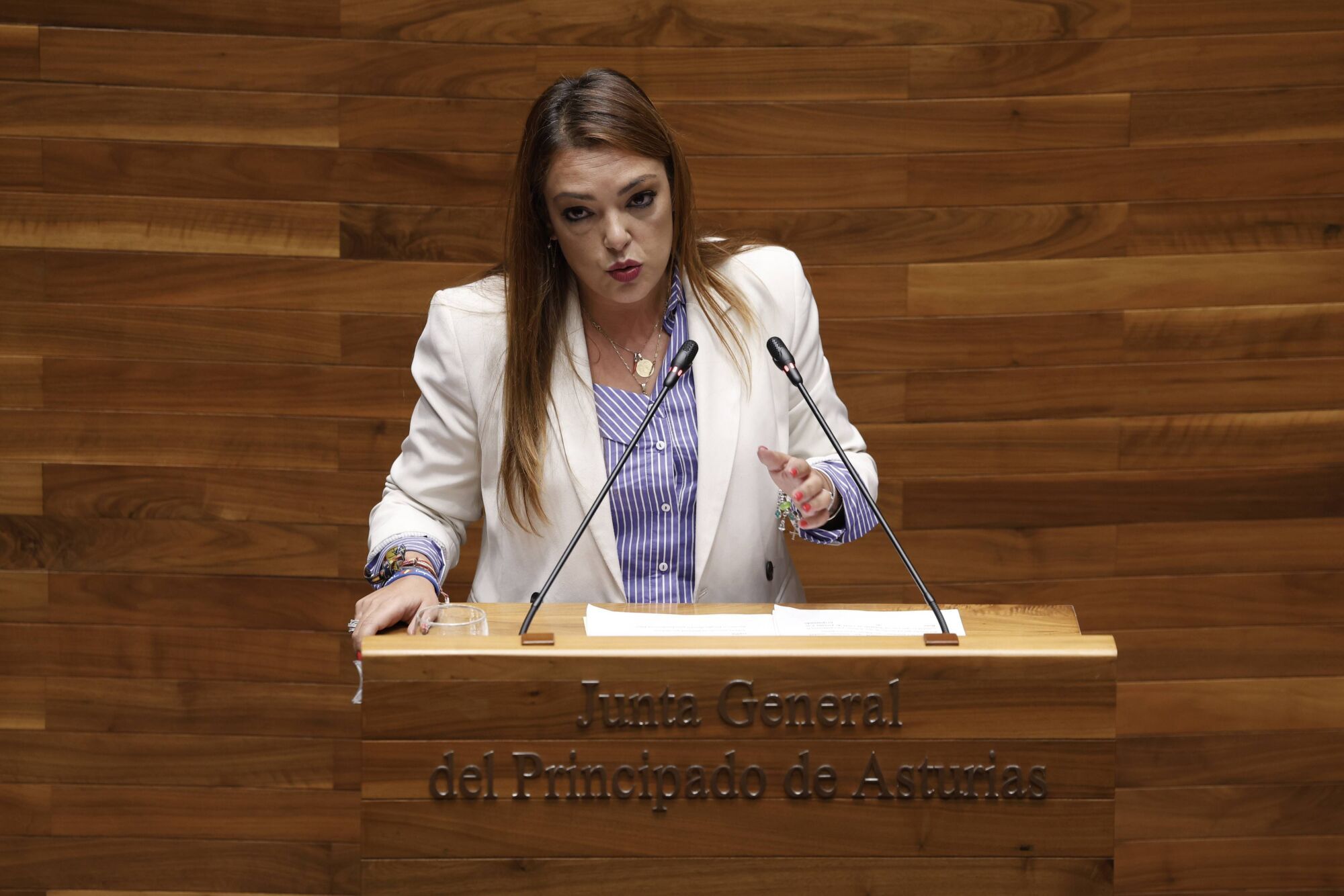Carolina López durante su intervención.