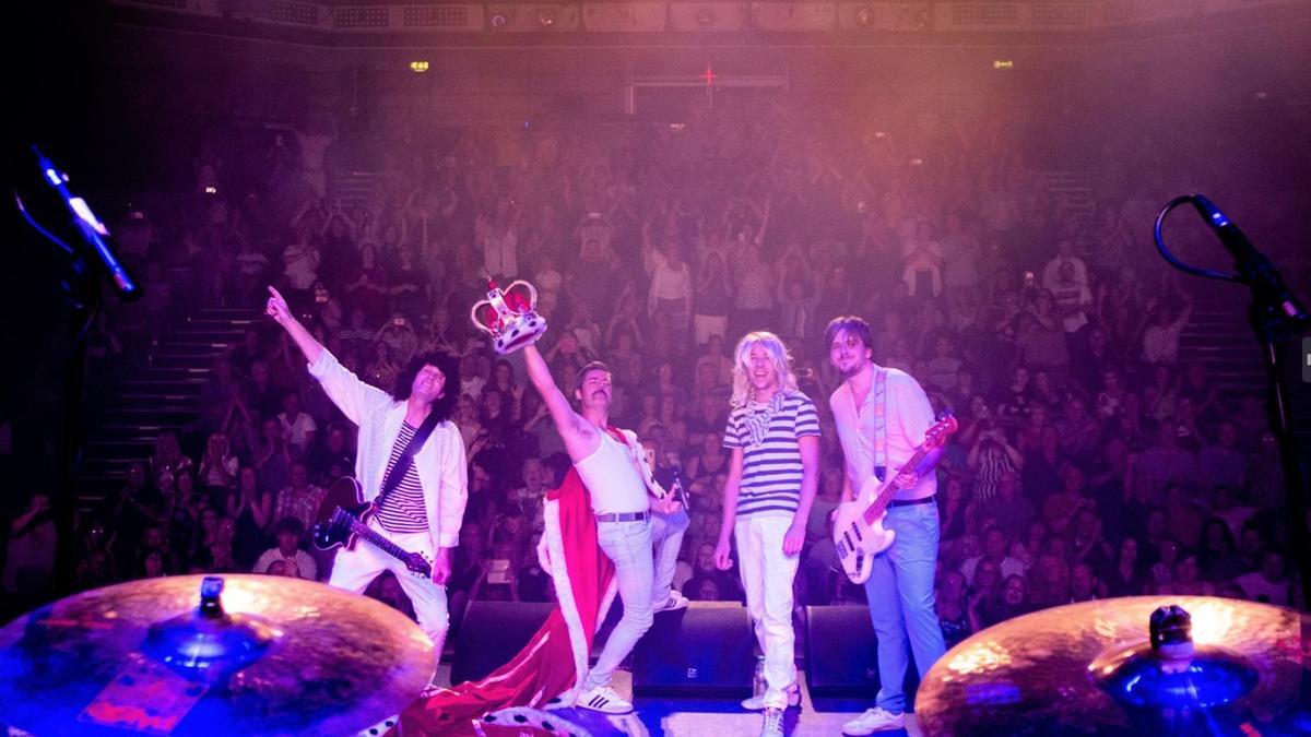 El grup Majesty al final d'un concert