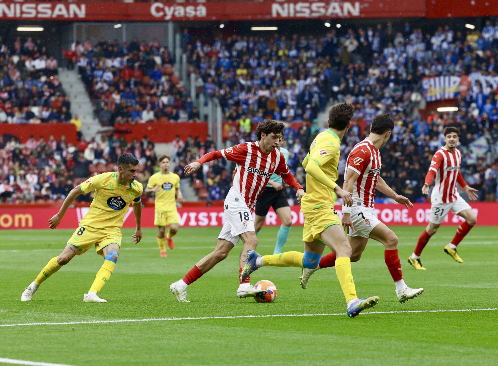 Así fue el partido entre el Sporting y el Deportivo