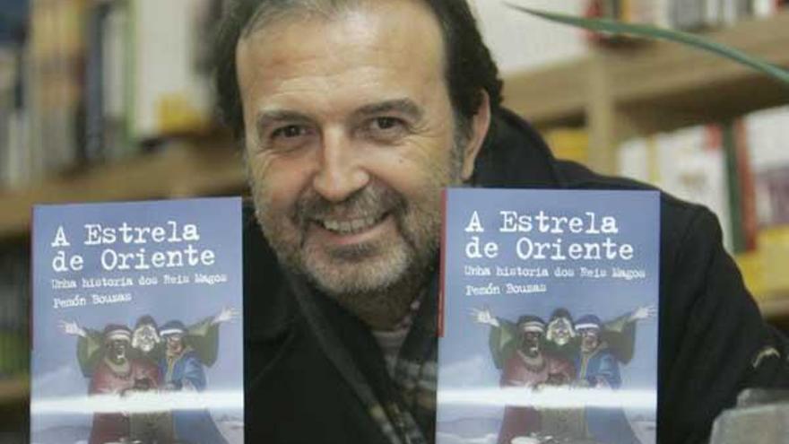 Bouzas, con el libro