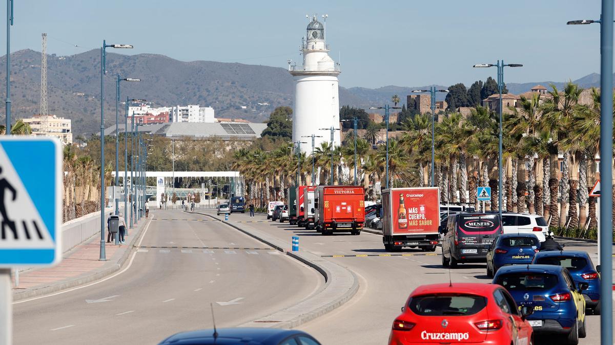 Manifestación de los hosteleros de Málaga por las calles de Málaga