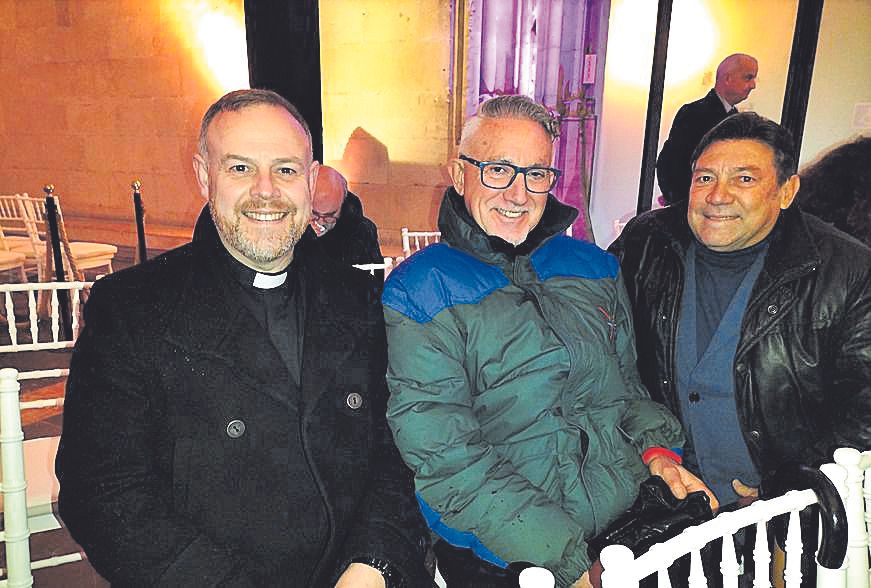 Josep Moya, Vicente Rivero y Esteban Costa, llegados desde Sant Antony de Portmany.