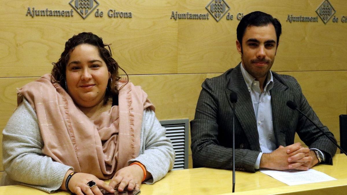 Míriam Pujola i Daniel Pamplona quan encara formaven part de Ciutadans a Girona. | DIARI DE GIRONA