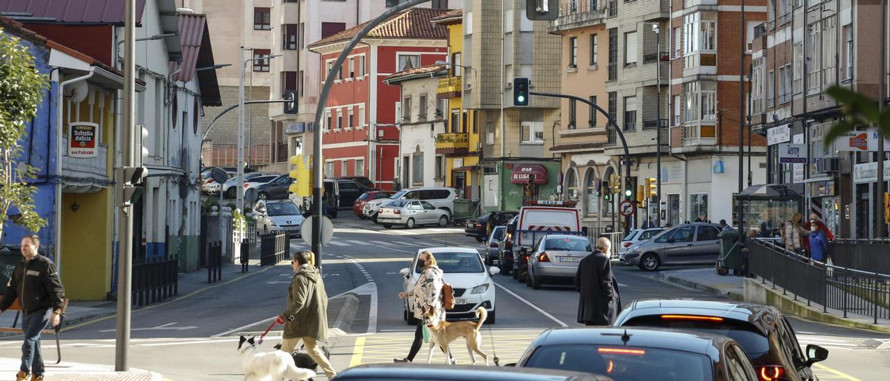 La avenida Principado en Corvera