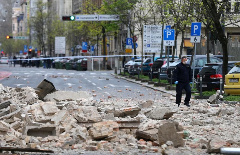 Destrucció a Zagreb per una sèrie de terratrèmols