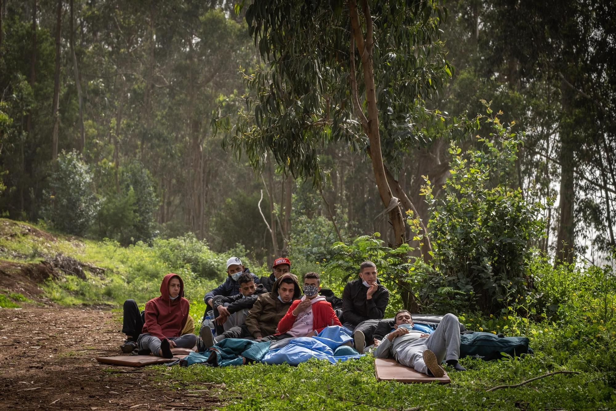 Protestas de los inmigrantes en Las Raíces