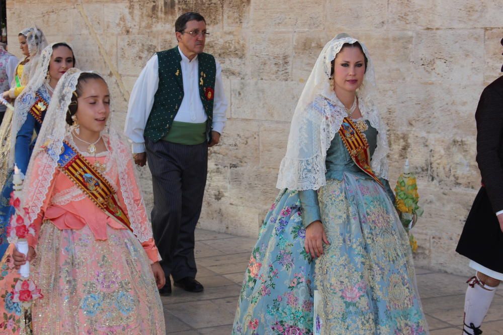 Falleras mayores 2019 en la Procesión de la Virgen