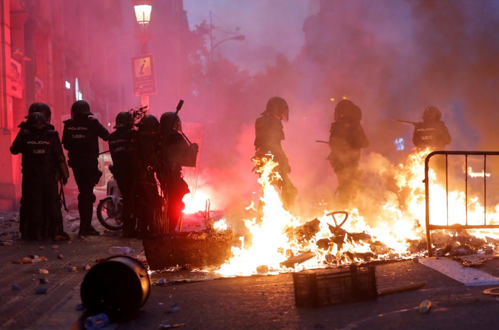 Nueva jornada de disturbios en Barcelona