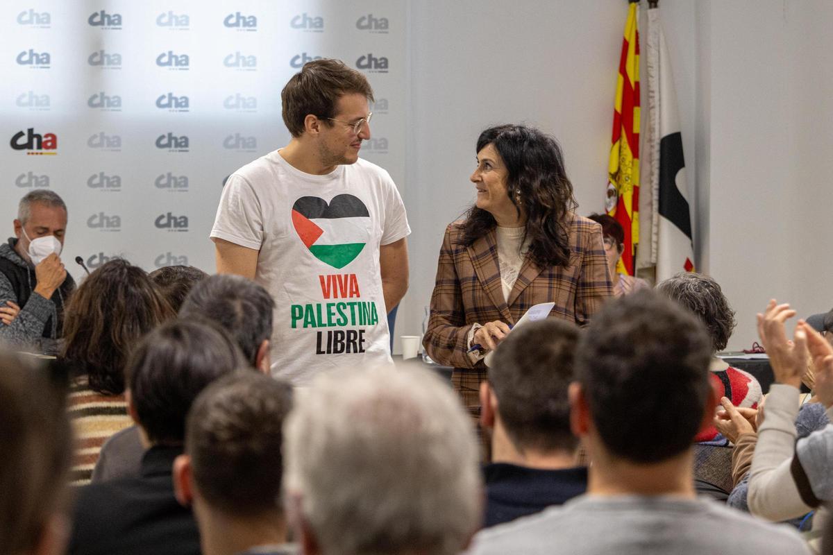 Pueyo y Lasobras, tras en Comité Nazional de CHA.