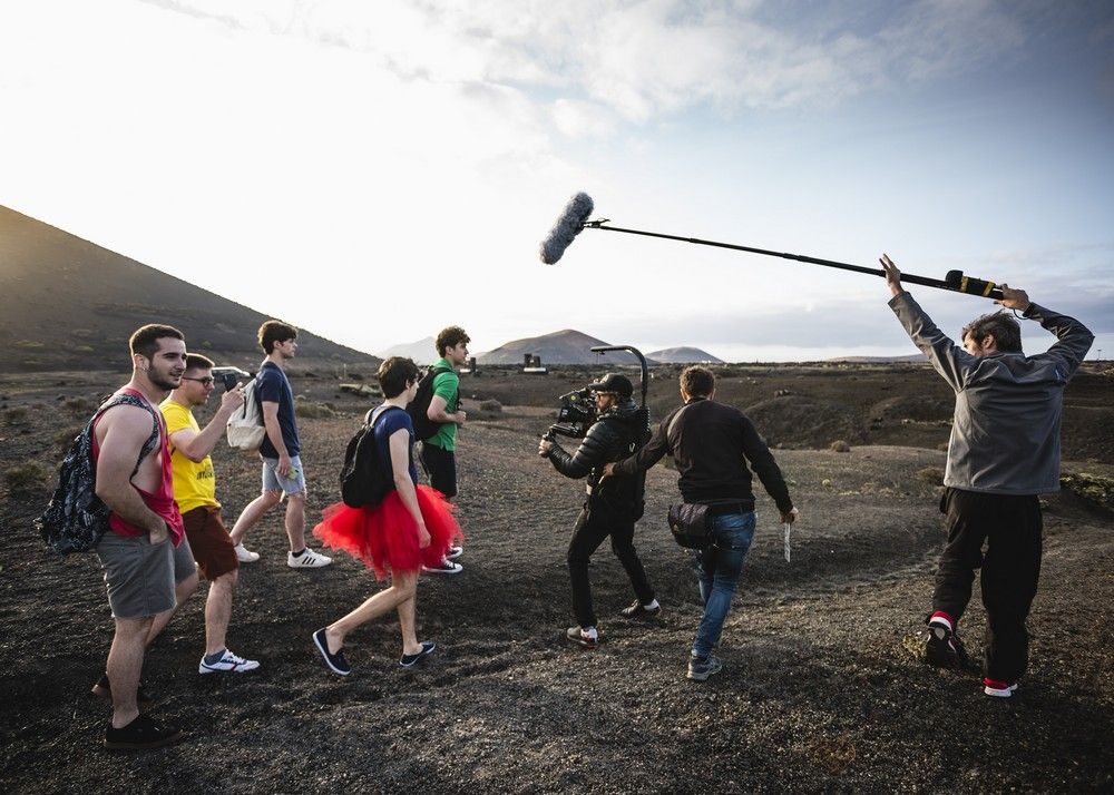 Rodaje en Lanzarote de 'Antes de la erupción', el último corto de Roberto Pérez Toledo