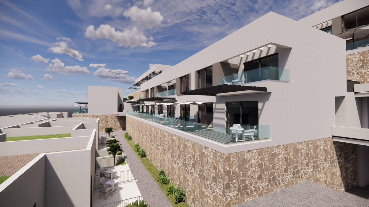 Así será el complejo de apartamentos Vista Balito en Mogán