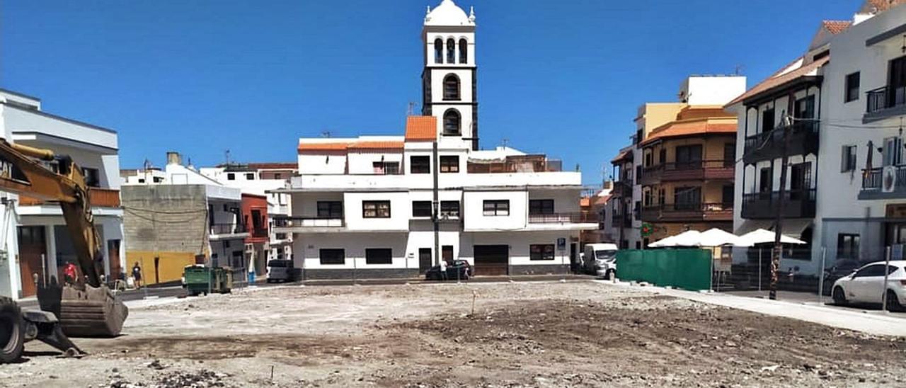 La parcela donde se levantará la nueva escuela comarcal de música, en el casco de Garachico.