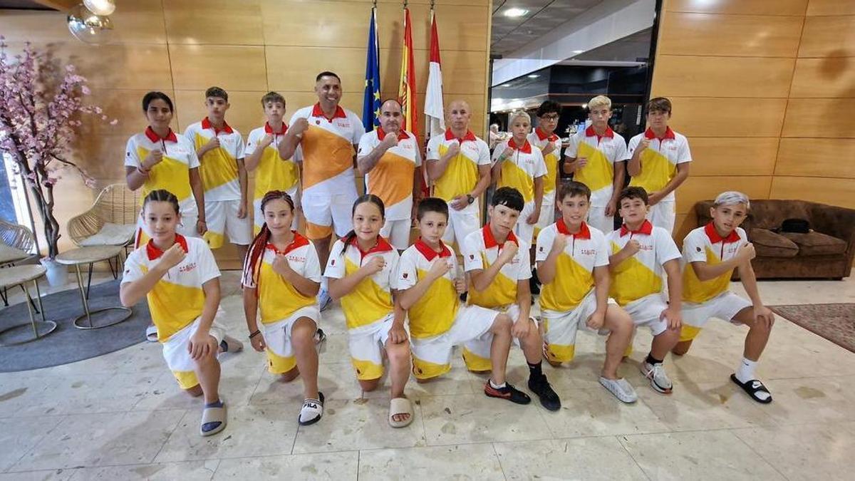La selección murciana de boxeo cadete e infantil que participó en el Campeonato de España Escolar