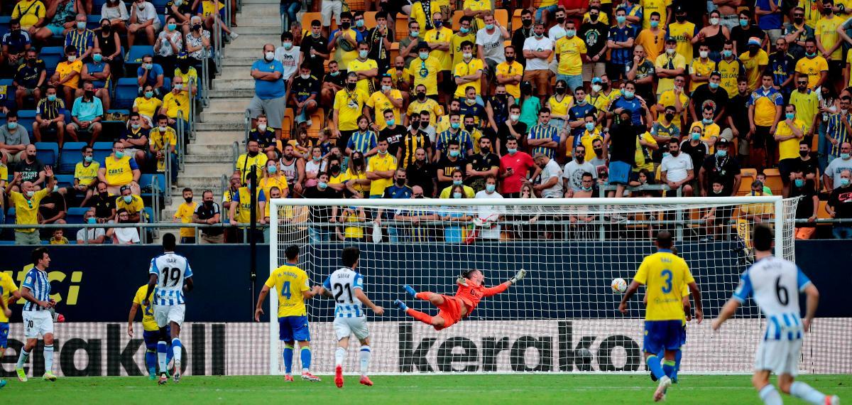 El Nuevo Mirandilla, durante un partido de LaLiga