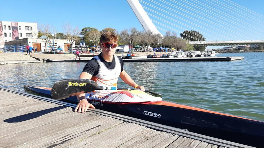 Bruno García debuta en sub-23 con un 13º en el Campeonato de España de piragüismo