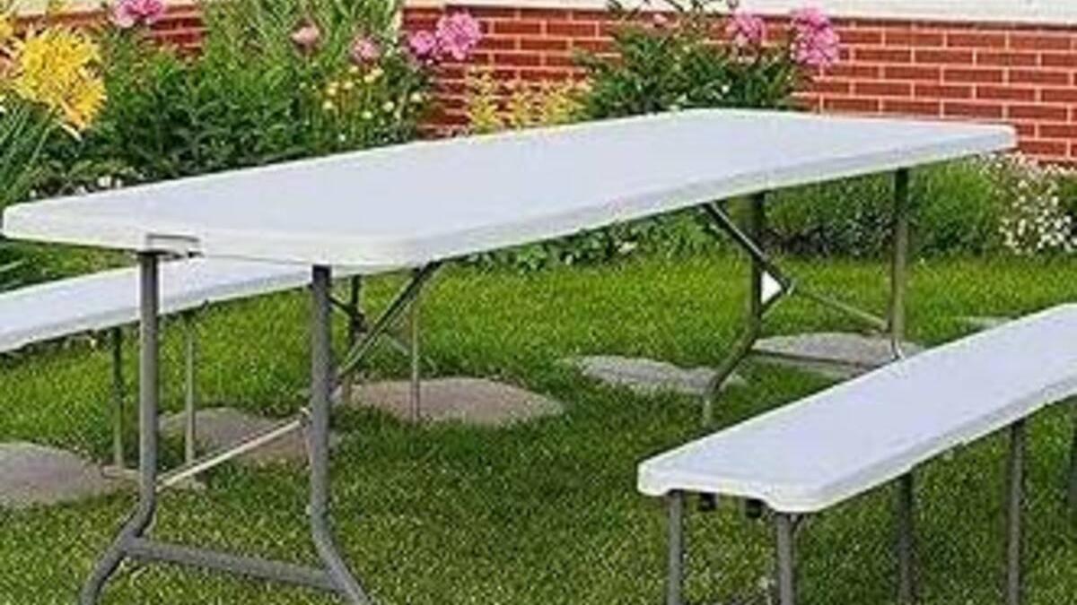 Esta mesa plegable es ideal para verano