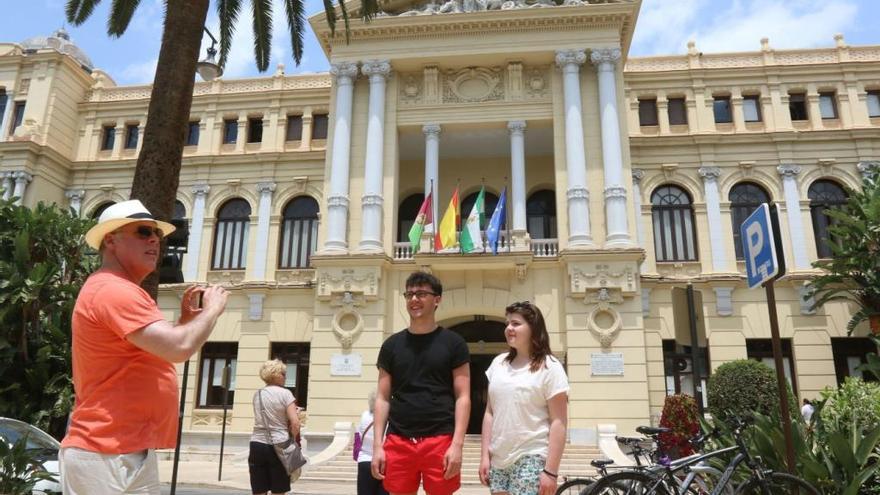 Fachada del Ayuntamiento de Málaga.