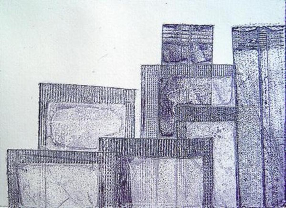 ALGUNES OBRES 3 D’esquerra a dreta i de dalt a baix, obres d’Ana Belén, Chiqui, Mara, Guim Tio i Susana González. ALGUNES OBRES 3 D’esquerra a dreta i de dalt a baix, obres d’Ana Belén, Chiqui, Mara, Guim Tio i Susana González.
