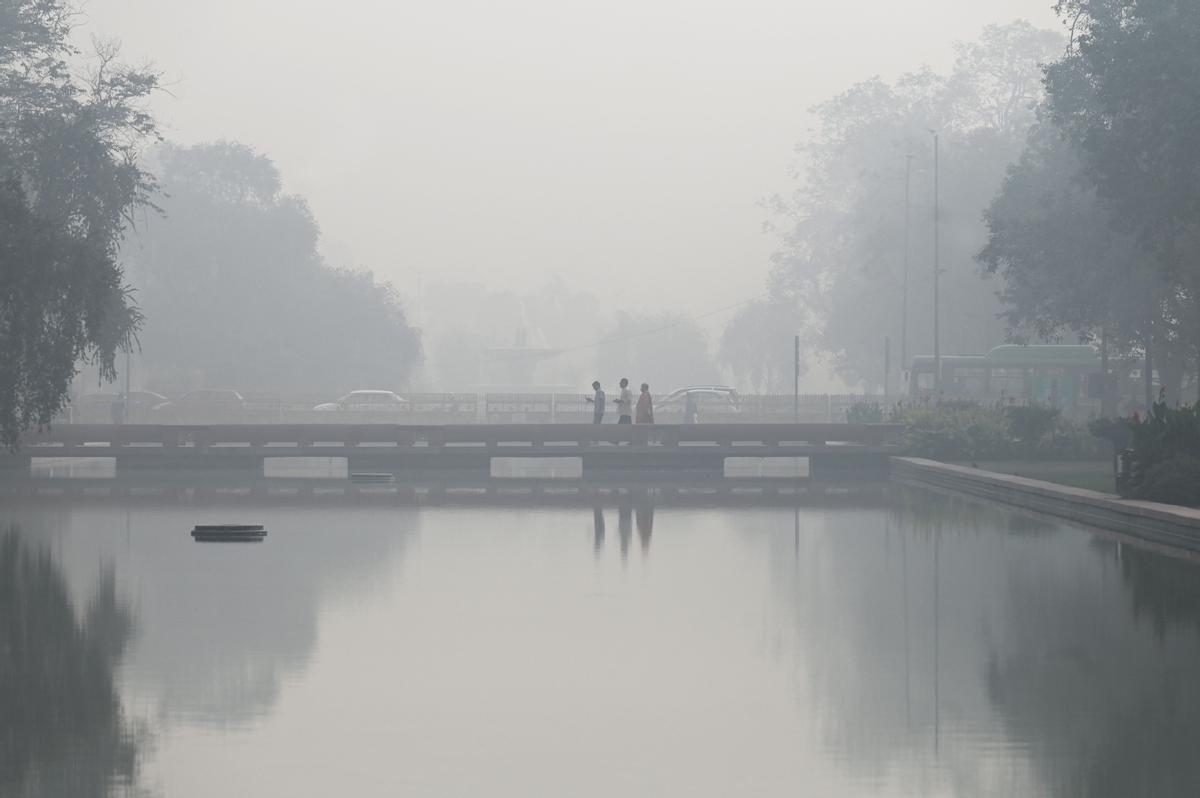 Nueva Delhi amanece bajo una intensa niebla