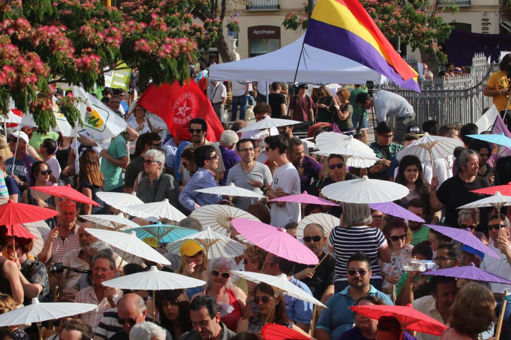 26J: Mitin de Unidos Podemos en la plaza de la Merced