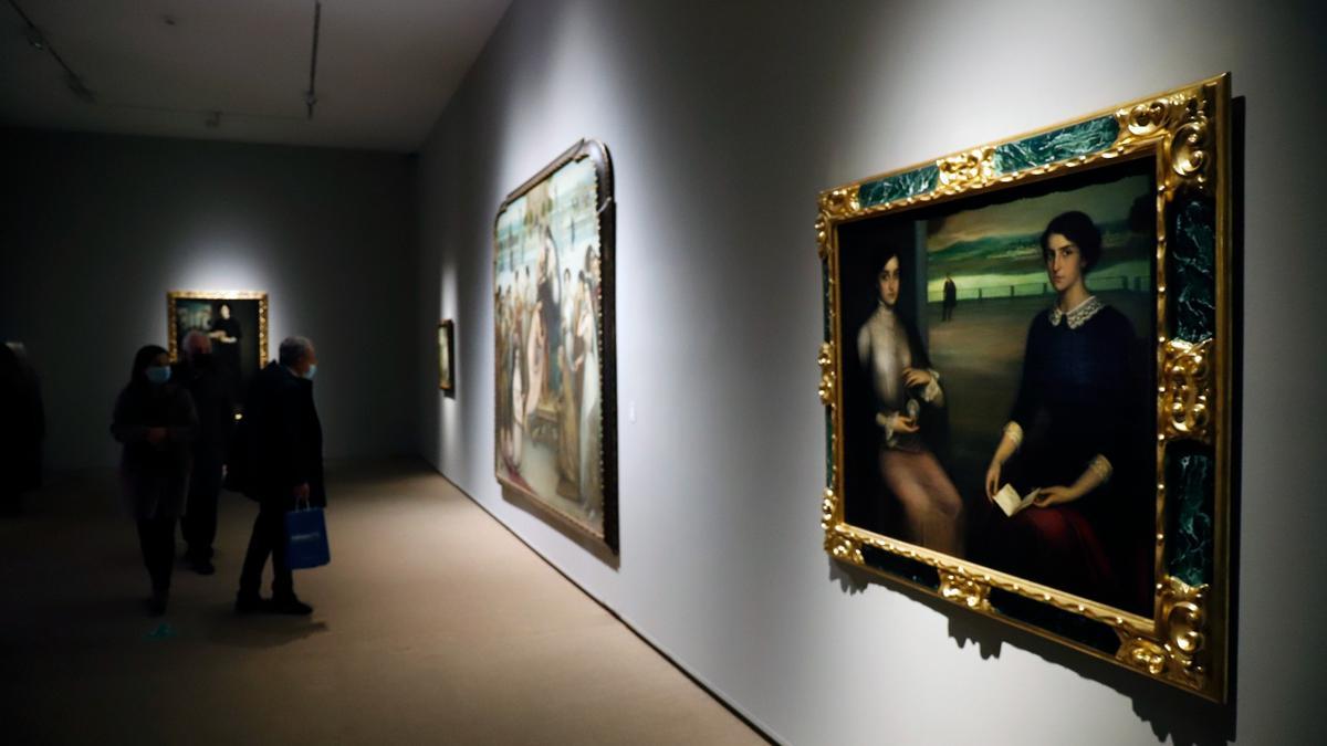 &#039;Ángeles y Fuensanta&#039; obra de Julio Romero de Torres de 1909 expuesta en la nueva exposición de Fundación Unicaja Málaga