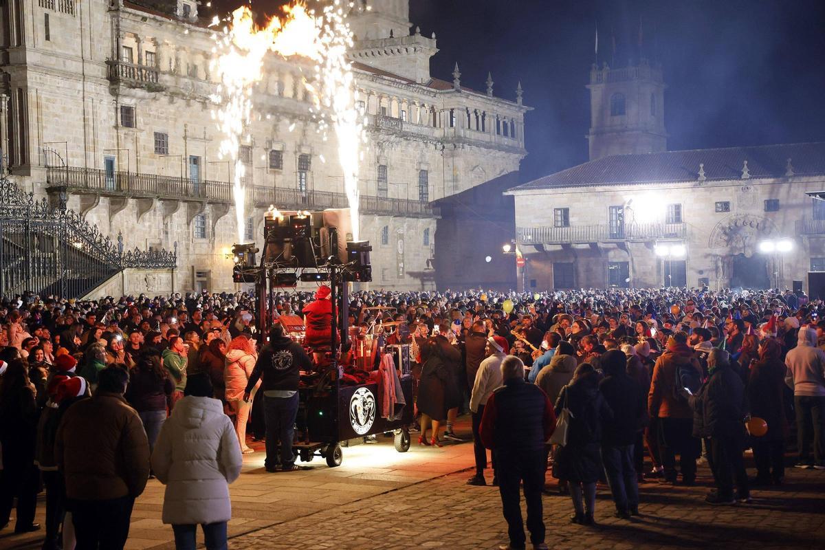 Santiago festeja la llegada del Año Nuevo