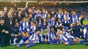 El Depor, celebrando la Copa del Rey