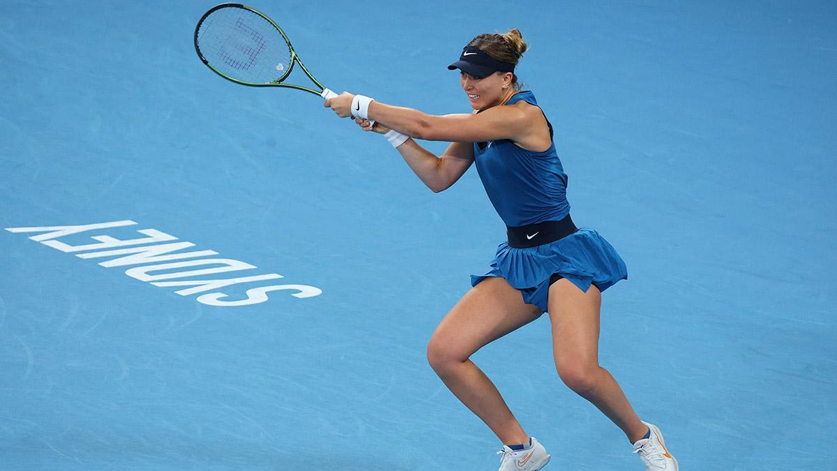 Badosa, durante la final en Sídney contra Krejcikova