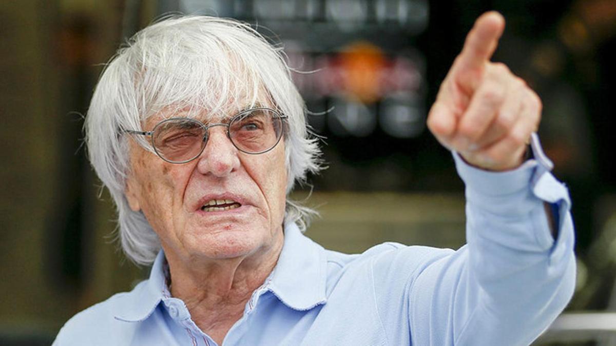 El magnate británico y patrón de la F-1, Bernie Ecclestone