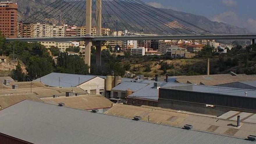 Imagen de archivo de la zona industrial del polígono Santiago Payá en Alcoy.