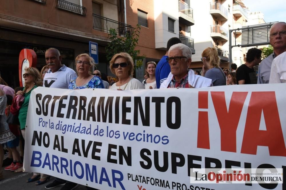 Manifestación por el Soterramiento en Murcia