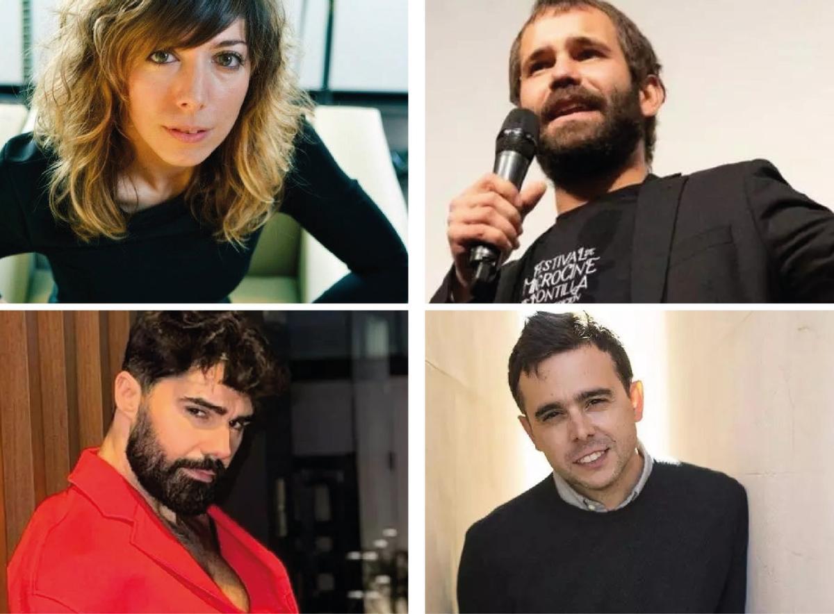 Irene Henz, Dani Ruz, Miguel Angel Olivares y Guillermo Rojas, los cuatro directores cordobeses nominados.