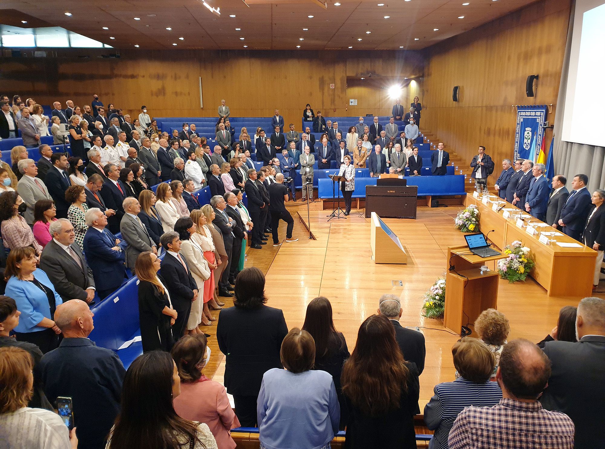 Toma de posesión del rector de la Universidad, Manuel Reigosa