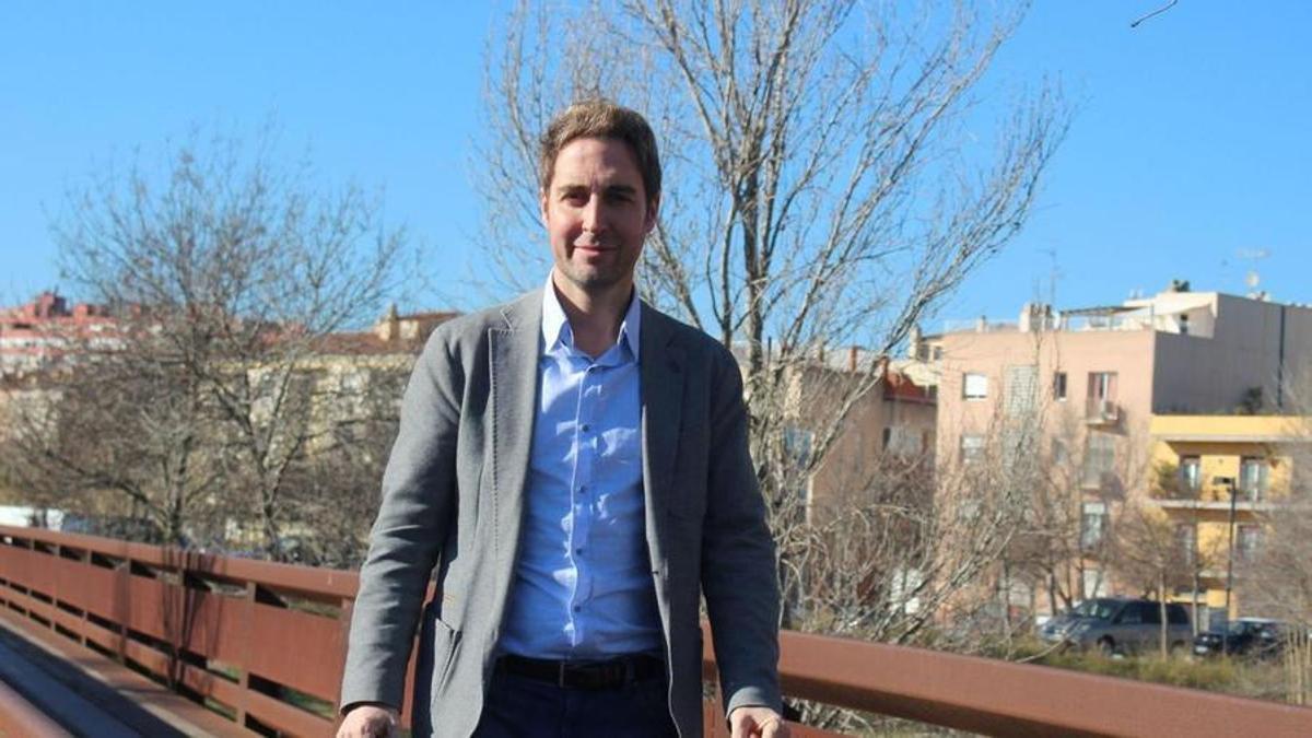 Jordi Masquef, al parc de les Aigües de Figueres.