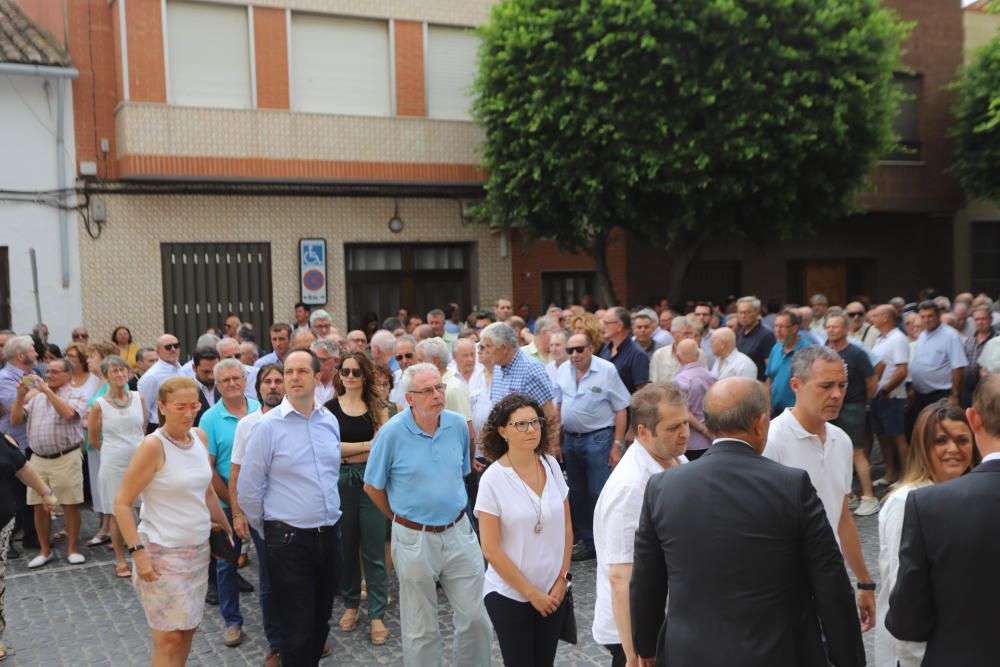 Capella ardent de l'exalcalde de Massanassa, Vicent Pastor, en l'ajuntament.